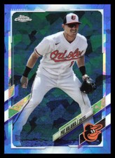 2021 Topps Chrome Update Sapphire Pat Valaika   US199 Baltimore Orioles