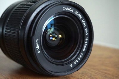 Modded Canon Objektiv EF-S 18-55mm f/3.5-5.6 III funktioniert mit Clip-in Filter