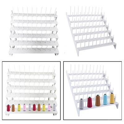 60 Spool Holder Sewing Thread Rack Embroidery Bobbin Organizer Storage ...