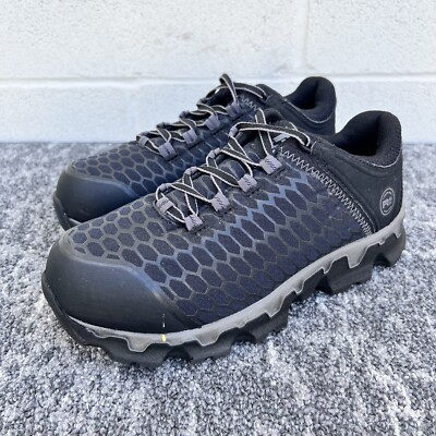 TIMBERLAND PRO Work Powertrain Shoes Aluminum Toe Composite Plate 8.5 Wide Women