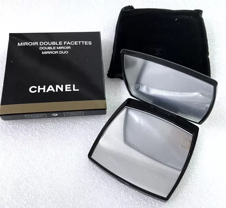 Chanel Miroir Double Facettes Mirror Duo Compact Magnifying Black