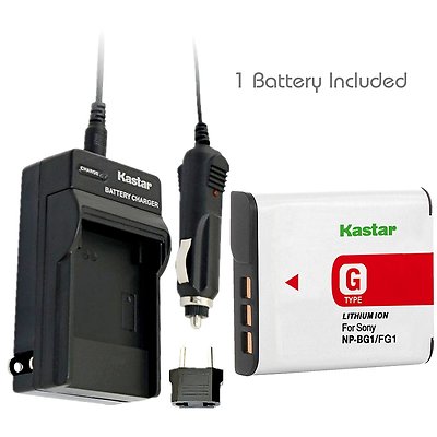 Kit Batterie ENEGON NP-BG1 – 2 Pezzi Da 1600mAh Con Caricatore USB Rapido Per Sony Cyber-shot E HX, 18 Mesi Di Garanzia