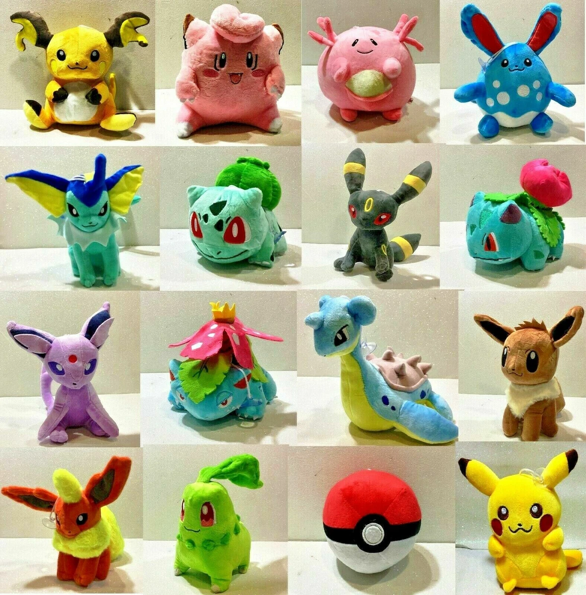 POKEMON PELUCHE PLUSH COLLEZIONALI TUTTI GOTTA CATCH 'EM ALL MONSTERS SCEGLI