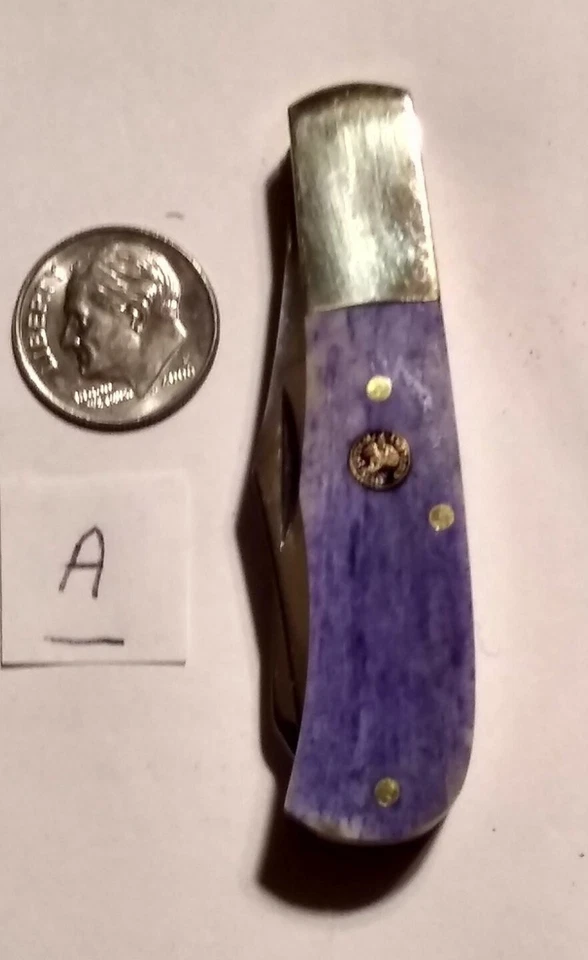 Li'l Jim Bowie 2 1/2 英寸 Trapper Whitetail 2 刀片不锈钢带骨 * 出售 * — 第 3/4 张图片