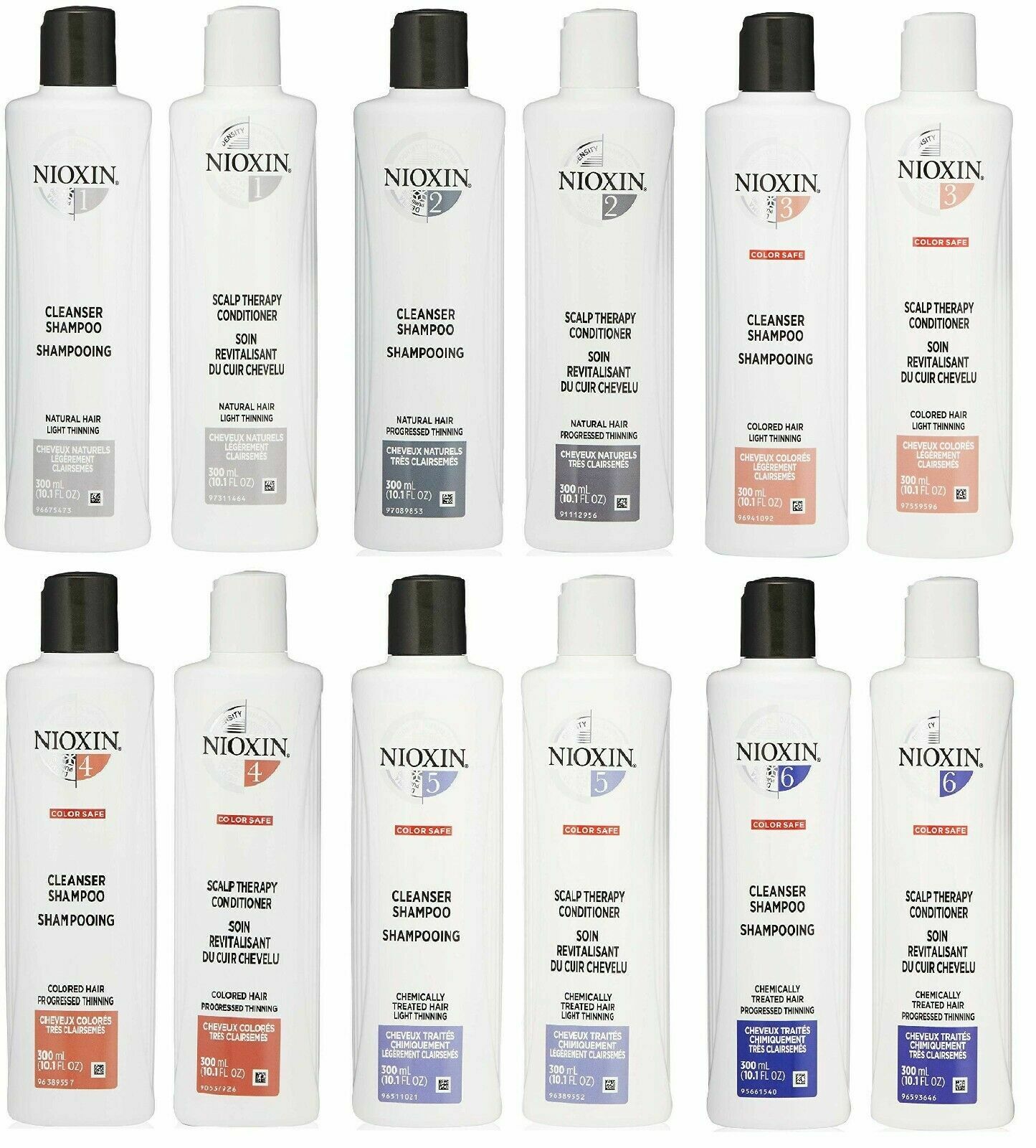 NIOXIN System 1 2 3 4 5 6 Лечебный шампунь для умывания и кондиционирования 101 унции Выбрать 4690₽