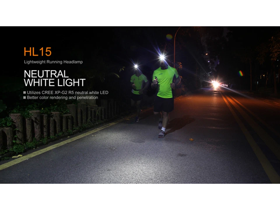 Faro de funcionamiento Fenix HL15 LED blanco neutro 200 lúmenes - negro Foto 4 de 4