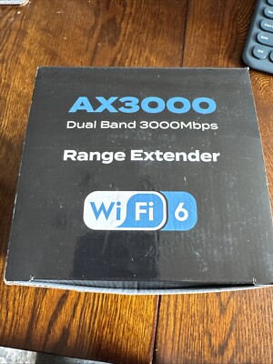AX3000 WiFi 6 Range Extender Booster - Dual Band 2.4/5GHz, Gigabit Ethernet