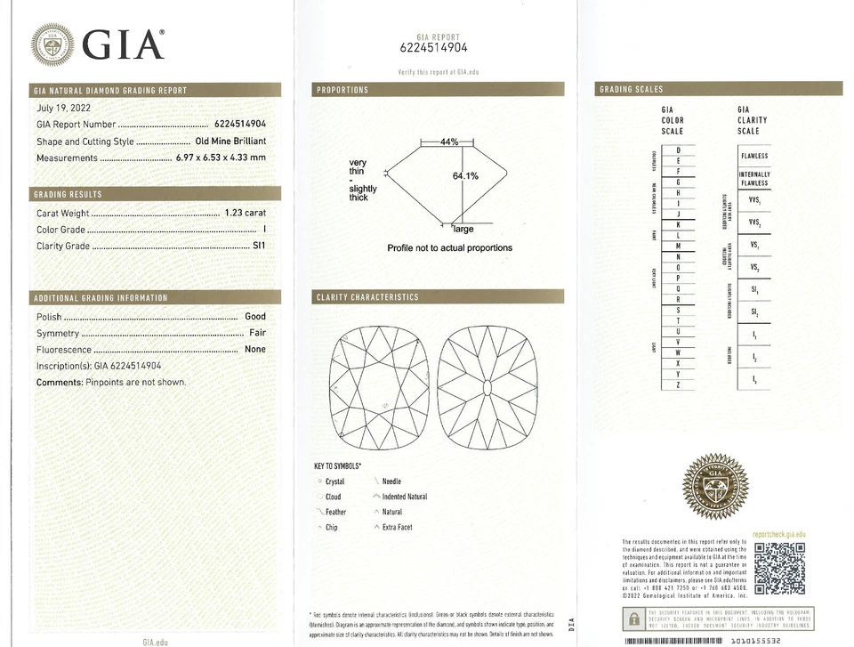 Natural Diamond 1.03CT VS2/J Round Brilliant Cut w/GIA Inscriptions - Image 2 of 4