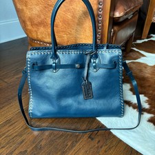 Old Trend Westland Satchel Navy Blue Purse