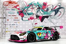 Miniature CS031 1:24 Merc AMG GT3 EVO Team Good Smile Super GT 2025 Decal Sheet