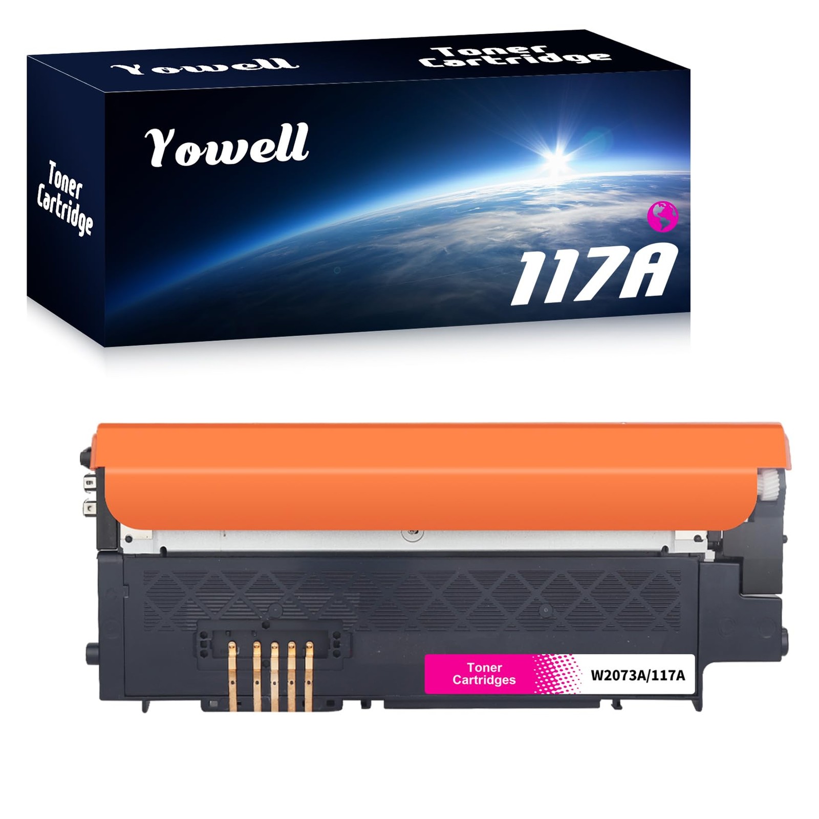 Toner 117A magenta pour HP Color Laser avec rendu colorimétrique précis