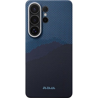 Handyhülle für Galaxy S26 Ultra Pitaka Case Cover Schutzhülle Etui Blau Schwarz