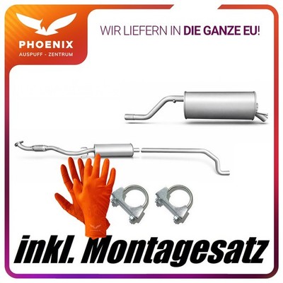  für Opel Corsa E 1.4 55-66kW (ab 2014) Auspuffanlage Mittel+Endschalldämpfer