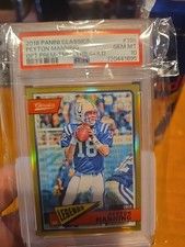 2018 Panini Classics Peyton Manning Prem- Opti-TMLS- Tributes Gold/65 PSA 10