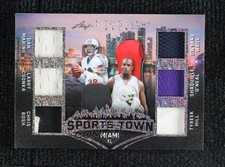 2025 Leaf ITG Used Sports Town Glitter Holo 4/12 Dan Marino Dwyane Wade HOF 7ba