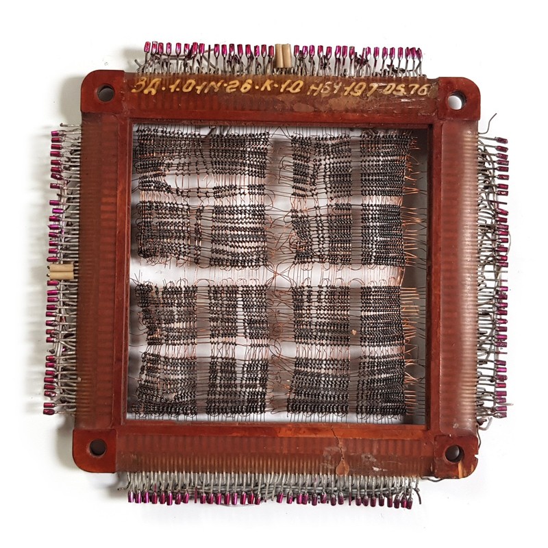 Vintage USSR ferrite core memory 4096 bit soviet technology 1976 year