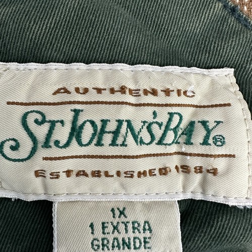 Chaqueta de pana St Johns Bay de colección para mujer forro a cuadros verde tareas de campo 1x LEER - Imagen 2 de 24