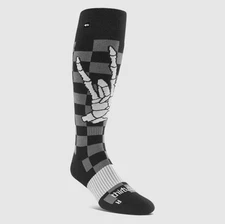 ThirtyTwo Slush Snow Socks Black White L/XL 9-14