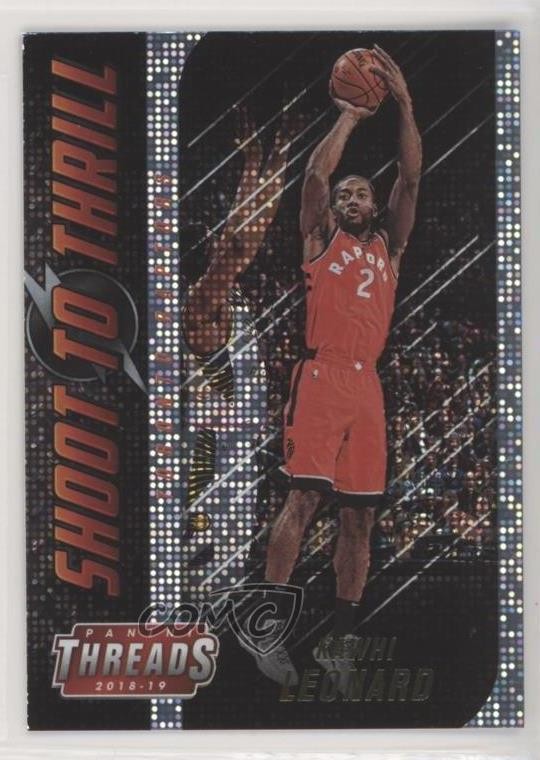 2018-19 Panini Threads Shoot to Thrill Dazzle Kawhi Leonard #17 1p8