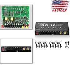 MOSKYAUDIO ISO-10 Guitar Effect Pedal Power Supply Station 10 Isolated Outputs