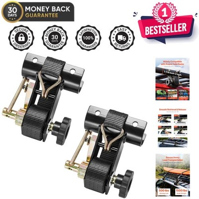 2'' Round Tube Mount Ratchet Straps 2 Pack - Secure Your Cargo Fast