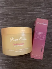 Rizos Curls Custard 8fl Oz And Styling Cream Taming Wand .5fl Oz Duo Set New