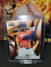 2025 Topps Chrome Black YORDAN ALVAREZ Orange  Refractor /25 Astros SSP