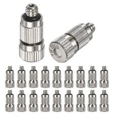 20-Pack Brass Misting Nozzles, 0.008"/0.2mm Misting System Parts [3/16]