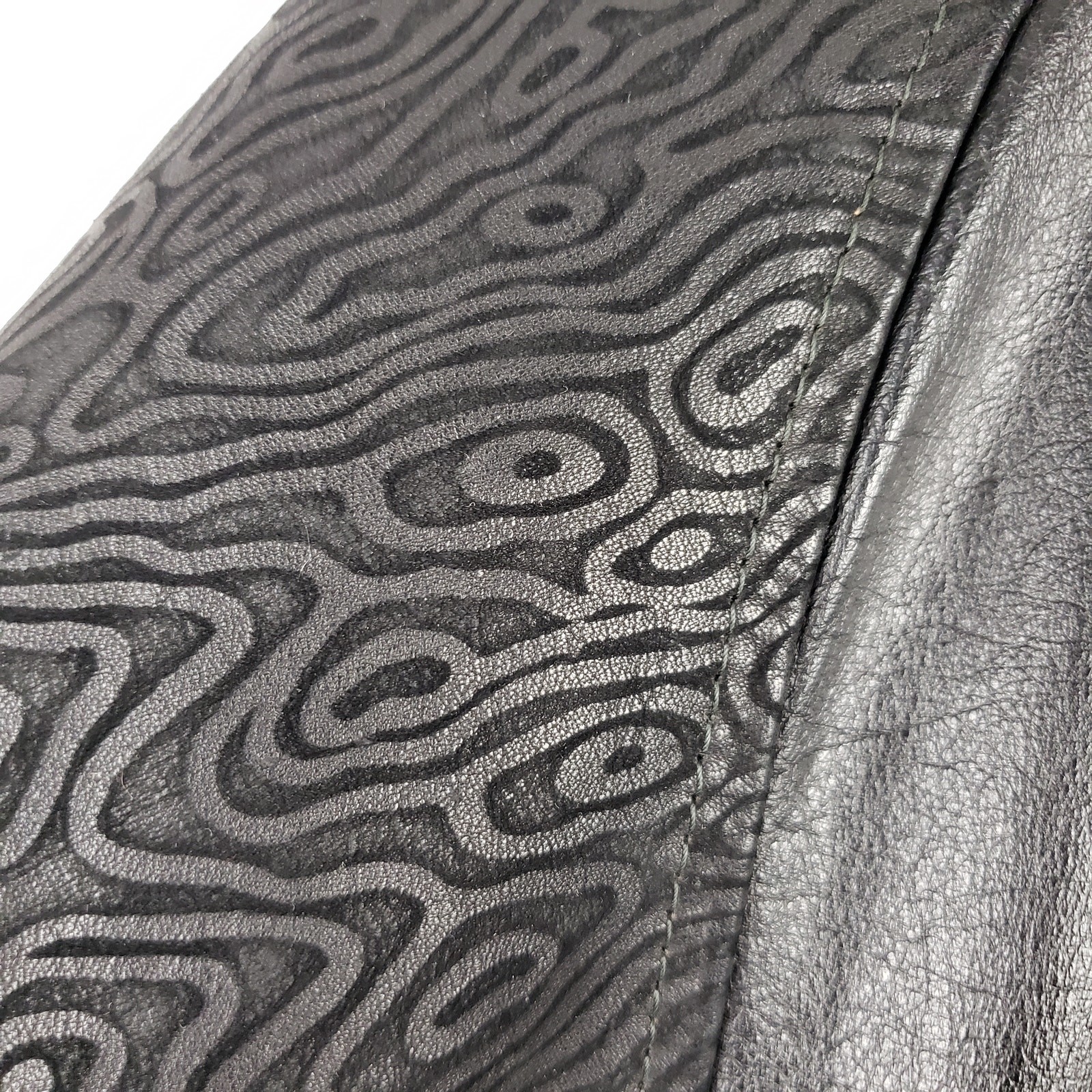 Vintage Commit Matrix L Psychedelic Embossed Leat… - image 11