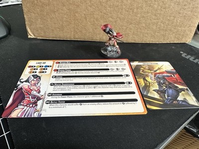 Marvel crisis protocol Lady Sif Pro Painted with Character and Tactic Cards