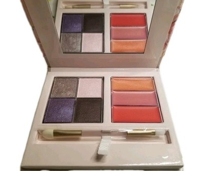 Mary Kay Into the GARDEN Color PALETTE 4 Eye Shadows 3 Lip Gloss -Floral Compact
