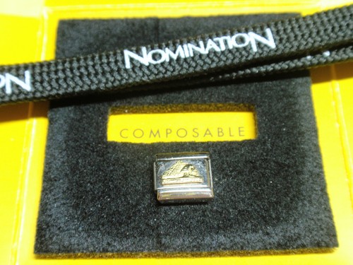 ** Original Nomination GOLD ÄGYPTEN - PYRAMIDEN Charm UVP 45£ ** - Bild 1 von 3