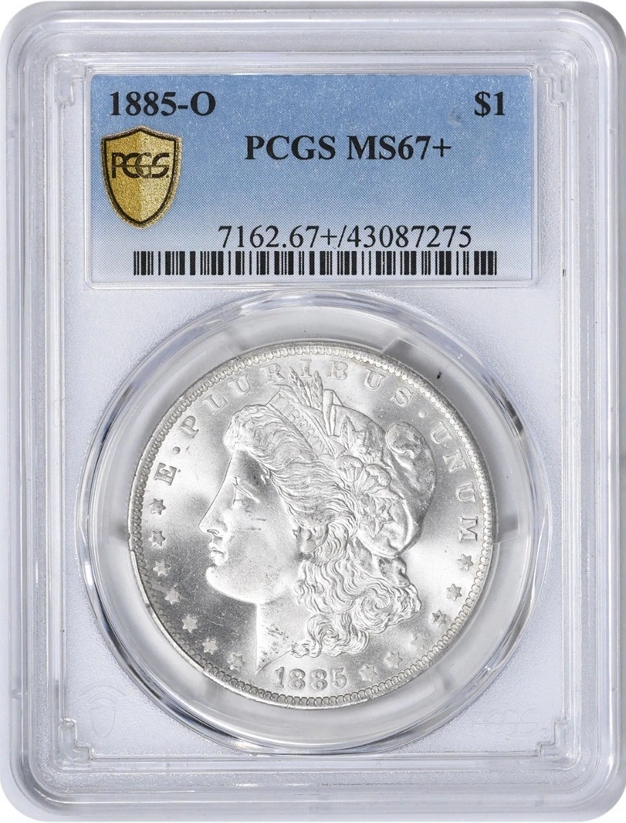 1885-O Morgan Silver Dollar MS67+ PCGS