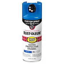 Rust-Oleum 376896 Rust Preventative Spray Paint, Sail Blue, Gloss, Solvent, 12