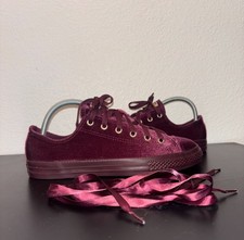 Converse Chuck Taylor Low Top Sneakers, Velvet Maroon Women  s Size 6, New No Box