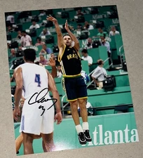 OSCAR SCHMIDT SIGNED PHOTO BASKETBALL HOF AUTOGRAPHED 8 X 10