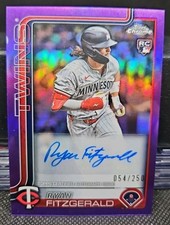 2025 Topps Chrome Update Series - Autographs Ryan Fitzgerald #AC-RF Purple...