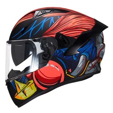 Vcoros Full Face Dual Visor Motorcycle Helmet For Adults Motorbike Street Bike