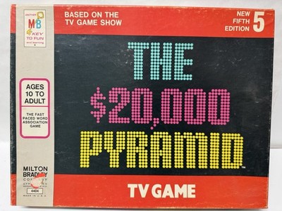 VTG COMPLETE 1978 MILTON BRADLEY EDITION $20,000 PYRAMID TV SHOW BOARD GAME EUC