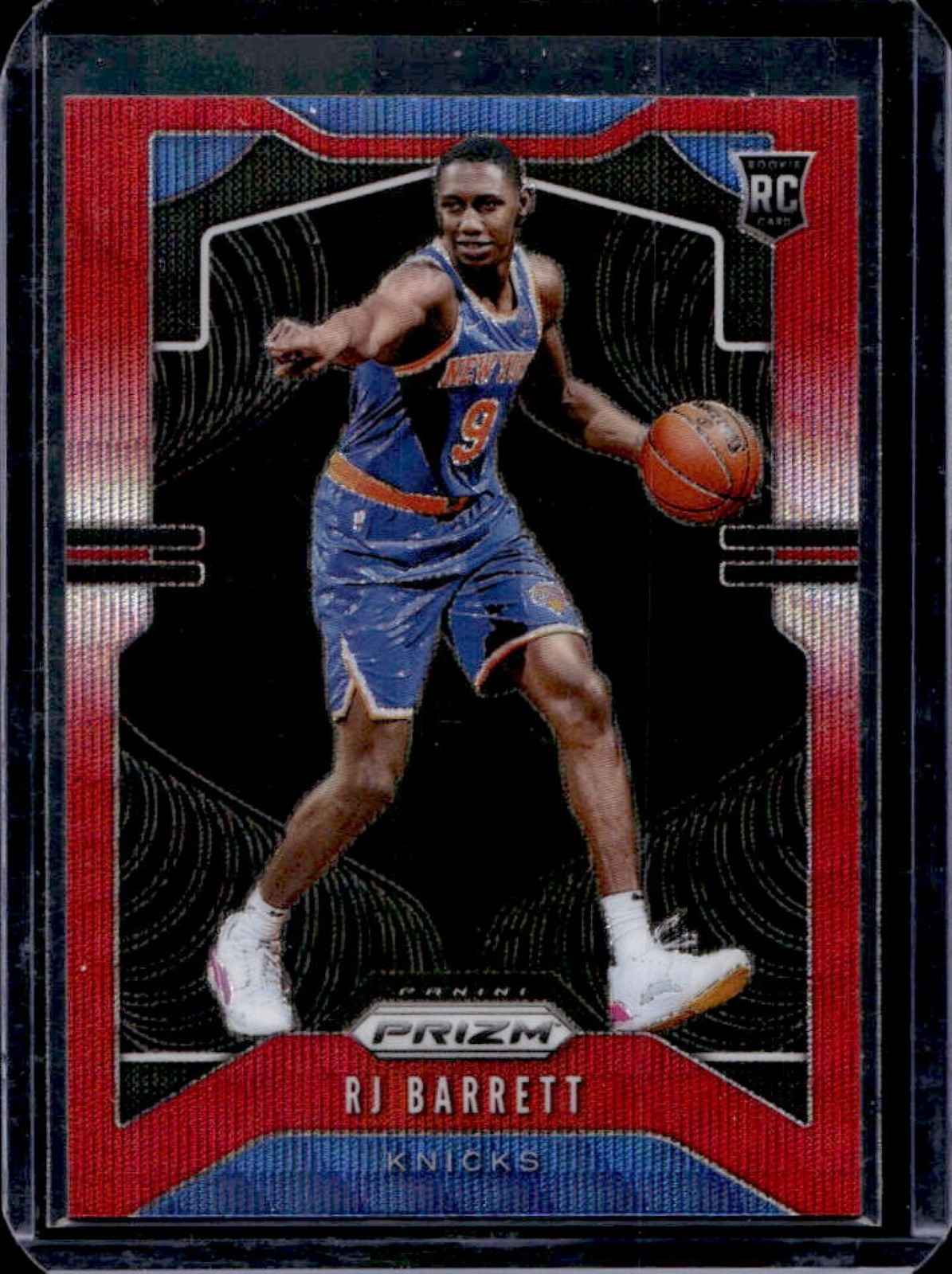 2019-20 Prizm RJ Barrett RC Prizms Ruby Wave Rookie #250 Knicks