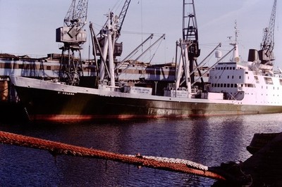 1988 St Helena Schiffsschiff Boot 35mm Original Dia Ref 2218M