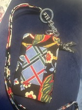 VERA BRADLEY ZIP ID CASE  LANYARD retired
