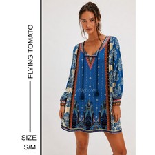 MSRP $58✨ Flying Tomato Boho Paisley Shift Mini Dress Tunic | Size S (fits S-M)✨
