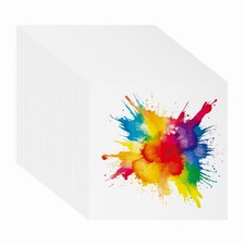 128 Sheets Cotton Watercolor Paper 140lb/300 GSM Paint Paper 4x4 Inch