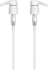Universal Shampoo Conditioner Pump 2-Pack White Replacement Dispenser for 1