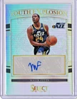 2021-22 Panini Select Youth Explosion Signatures Silver Prizm Malik Fitts Auto