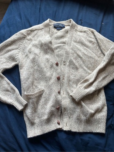 Neutral Knit Button-Front Cardigan - Cream