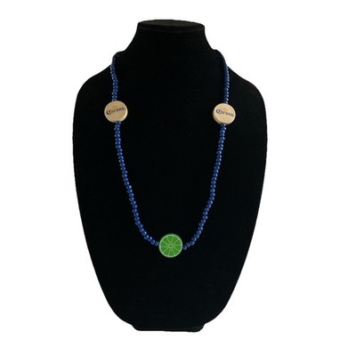 Corona Beer Necklace Cerveza Blue Wood Lime Mexican Mexico Party Cinco de Mayo