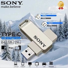 2TB Sony USB Flash Drive High Speed Type C PenDrive 1TB 512GB 256GB Metal Stick