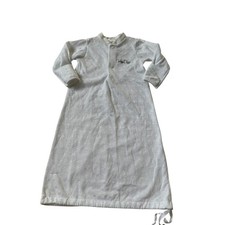 Baby Dior White Unisex Cinched Bottom Nightgown Baby Sleepwear 0-3 Months 38-6